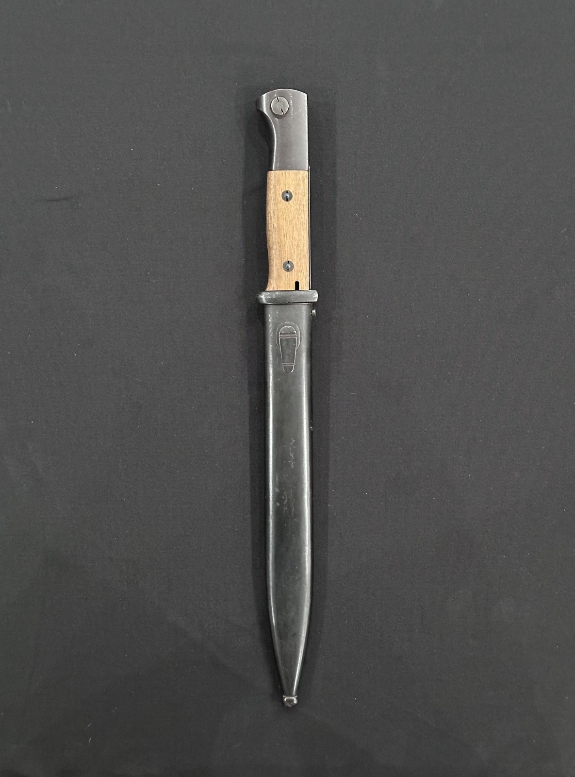 World War II German Mauser K98 Bayonet & Scabbard Solingen, E. & F. Horster MFG