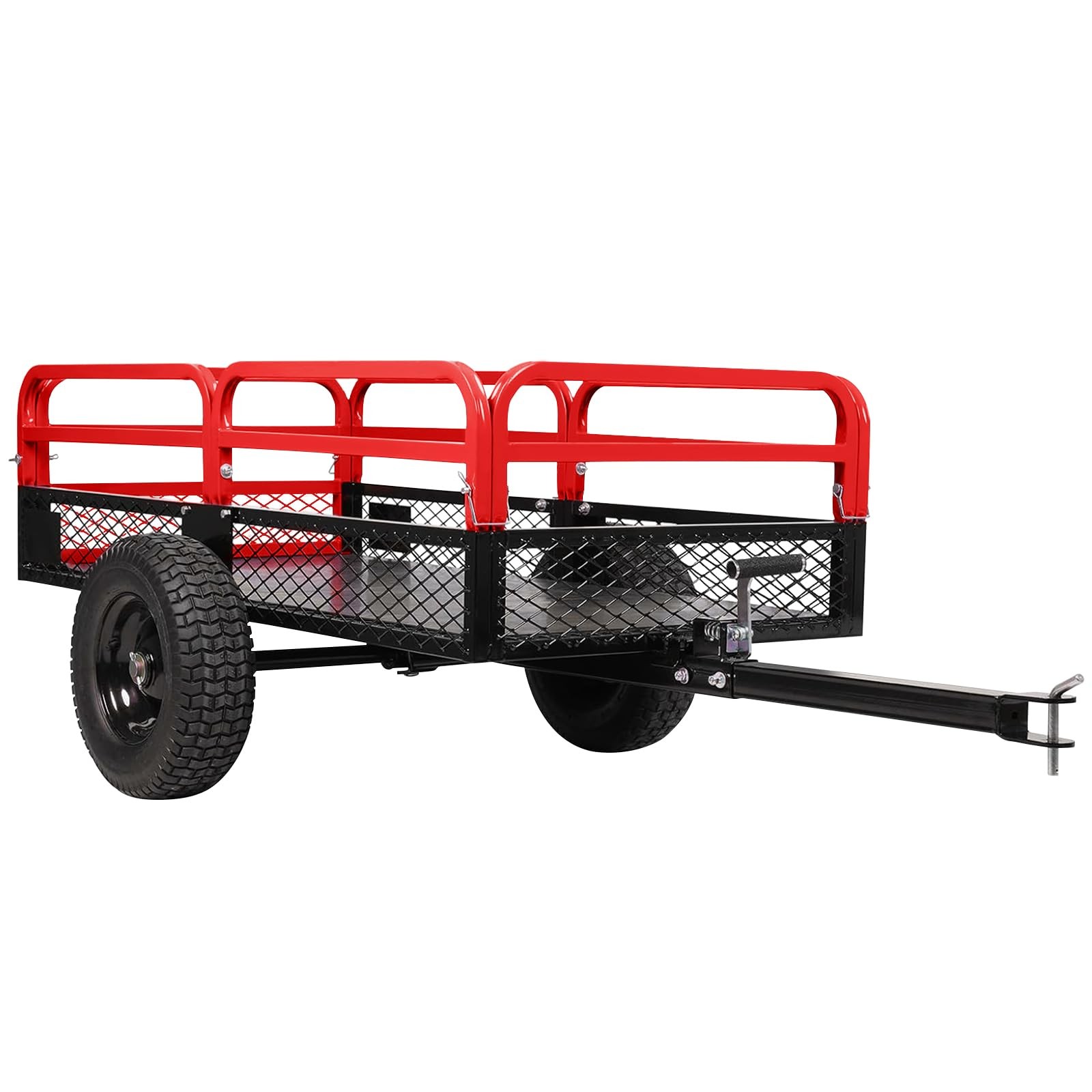 1500 lbs Dump Cart 15 Cubic Feet Garden Utility Trailer with Removable Sides
