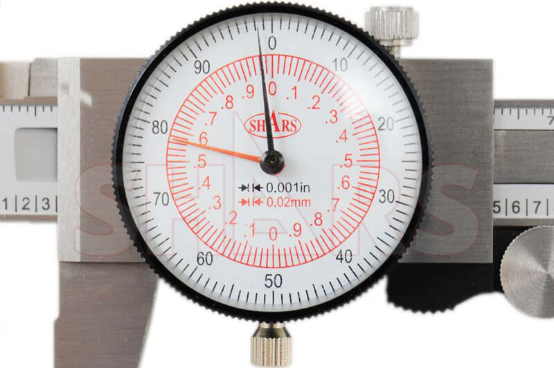 Shars 6" 150mm Inch Metric Dual Reading Dial Caliper MM Inspection Report New #}