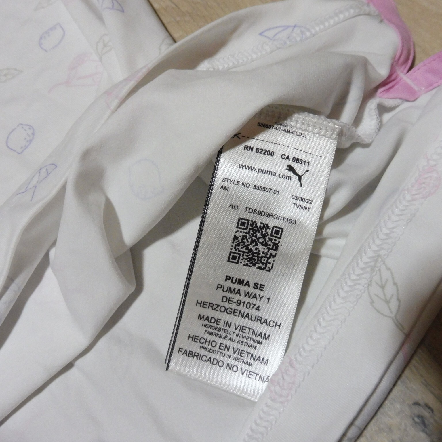 PUMA ARNOLD PALMER Mens XL CONTENDER POLO SHIRT WHITE LAVENDER CLOUDSPUN AP