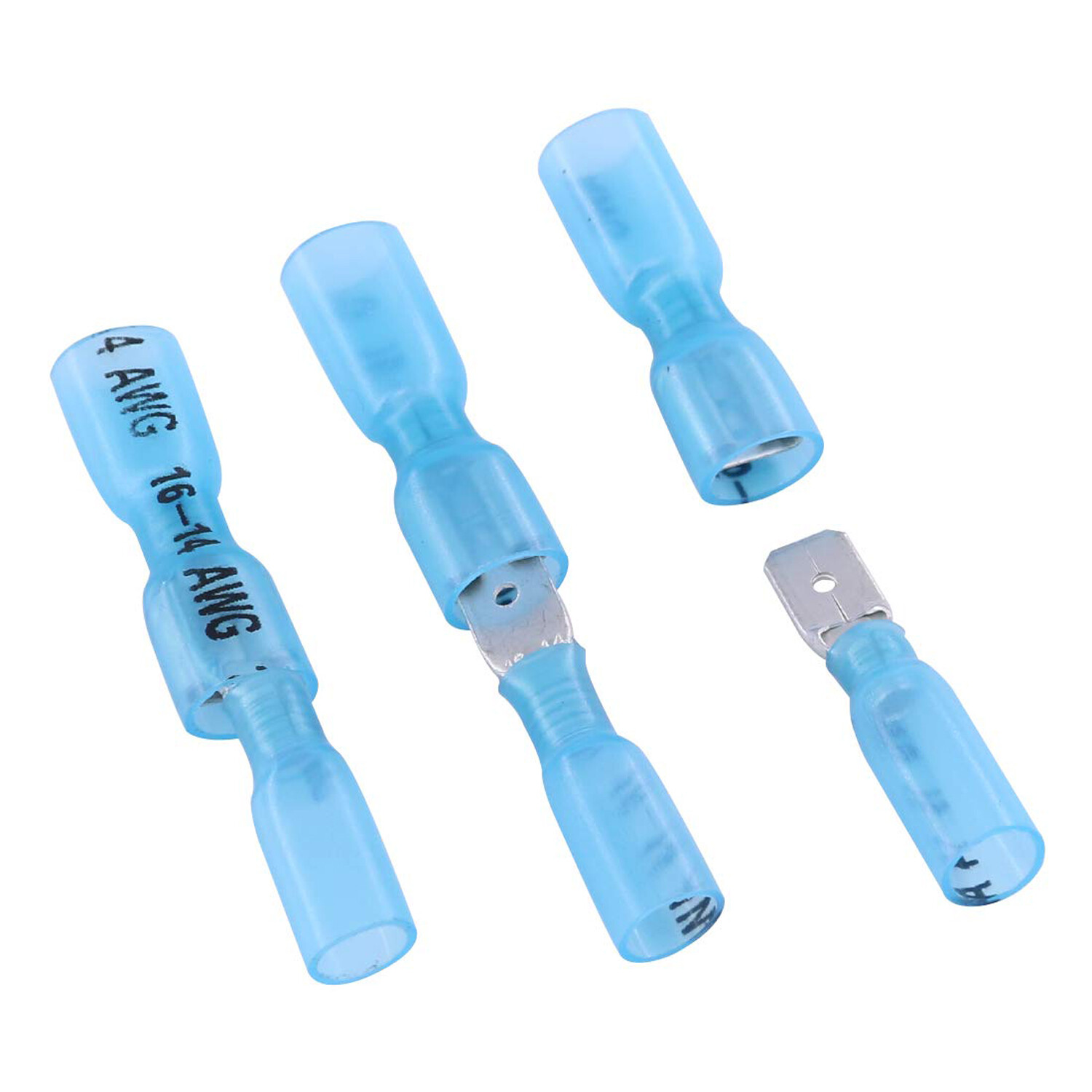 220x Waterproof Heat Shrink Spade Wire Connectors Electrical Crimp Terminals set