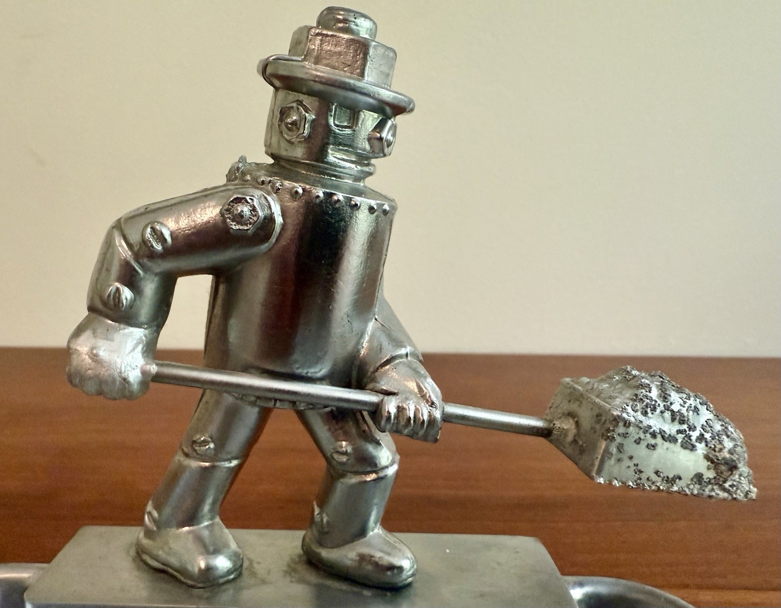 1920’s Art Deco Fireman Pen Holder Tray Trinket Dish Calling Card Cigar Ashtray