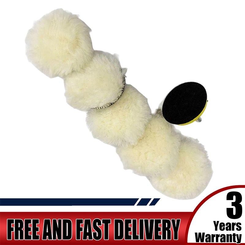 7PCS Car Buffing Pads Polishing for Drill Sponge Kit Waxing Foam Polisher 3 Inch