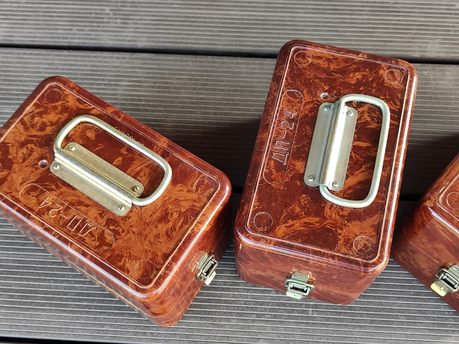 2 pcs Soviet Bakelite Box.USSR Bakelite Ammo Box Vintage Military USSR Bakelite
