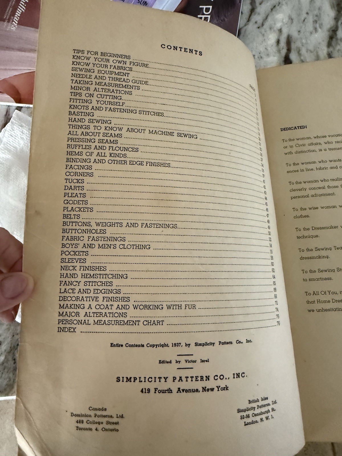 VIntage 1937 Simplicity Sewing Book For Beginners Step By Step in Good Condition