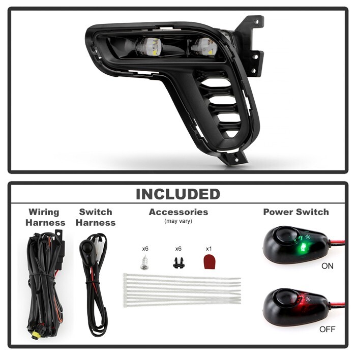 ( Spyder ) For Dodge Durango 2021-2024 LED Fog Lights w/Switch 905402