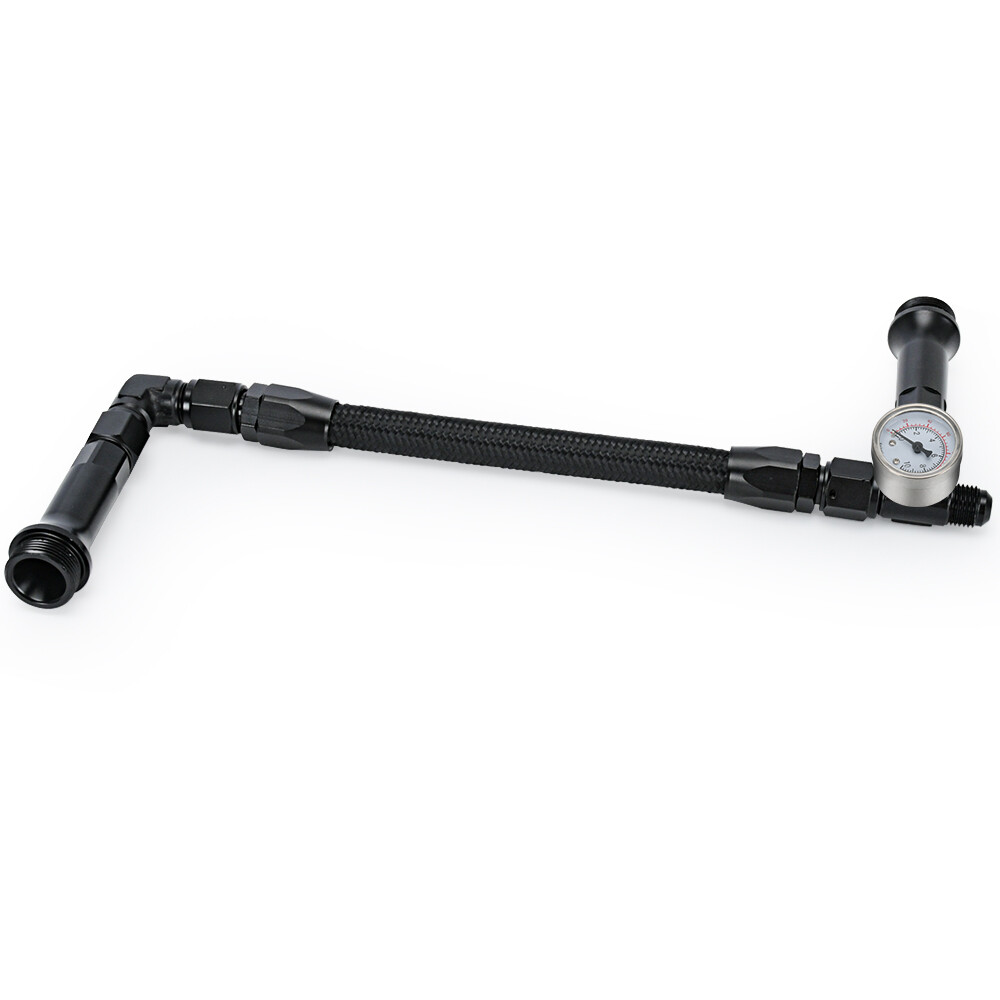 Dual Feed Carb Fuel Line Double Pumper For 4150 Holley Carburetor Braided AN6