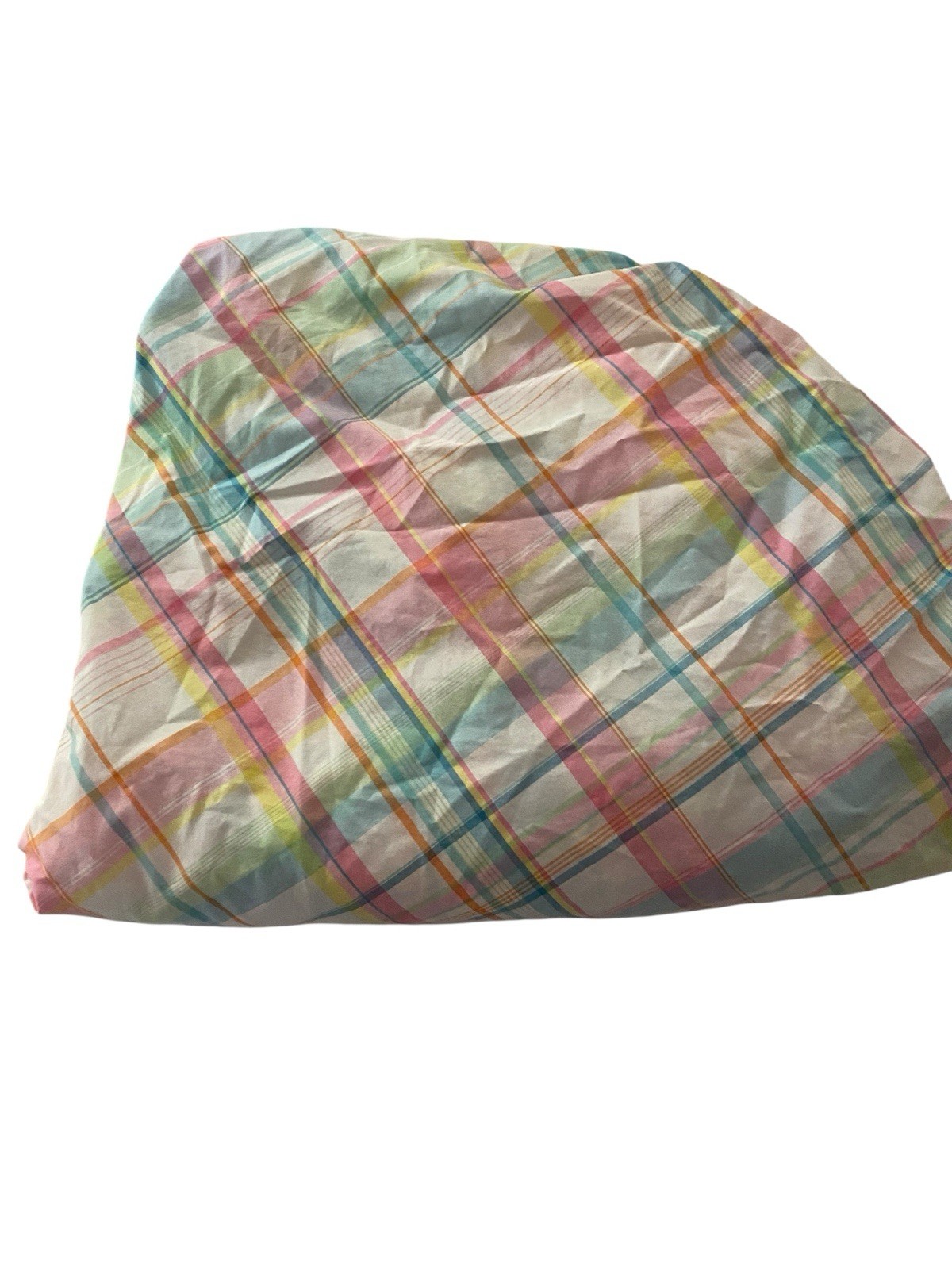 Pottery Barn Teen Plaid QUEEN Fitted Sheet TWIN XL Pink PB TEEN