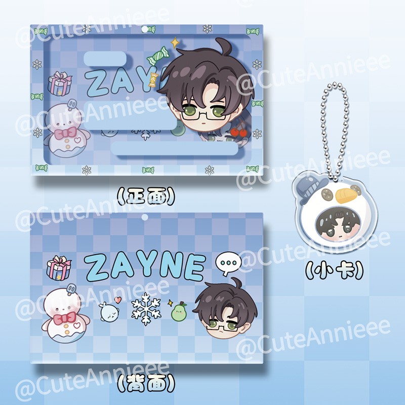 Love and Deepspace Zayne Xavier Sylus Cosplay Card Case ID Card Holder Pendant