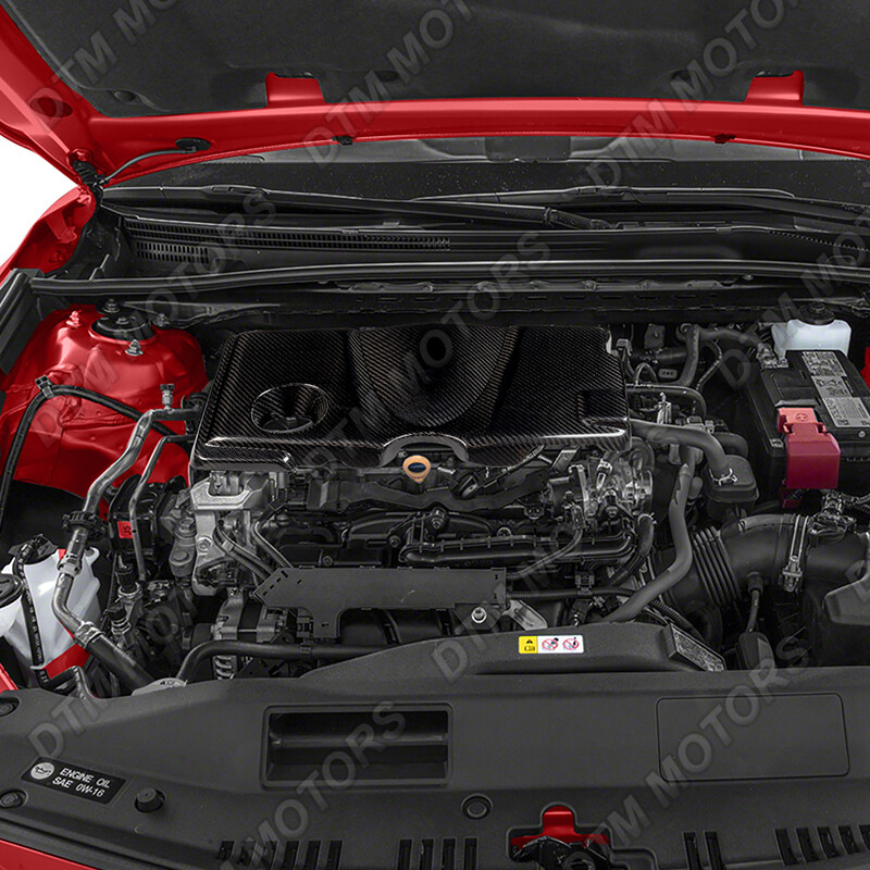 For 18-20 Toyota Camry LE SE XLE XSE Real Carbon Fiber Engine Top Cover Trim