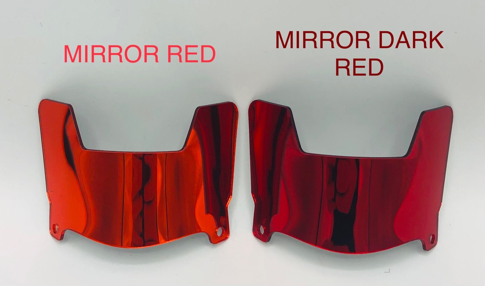 Chrome Mini Football Helmet Visors With Clips