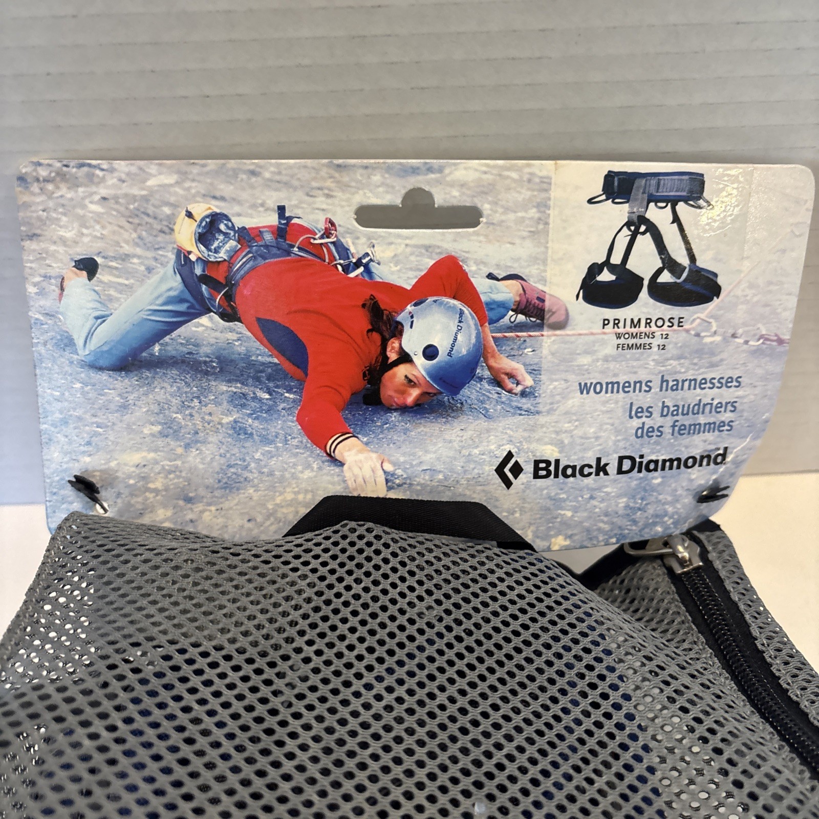 Women's Black Diamond Primrose All Around Climbing Harness Size 12 Blue Gray