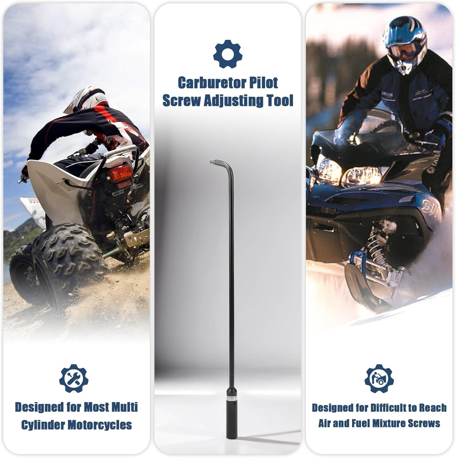 16.34in 110 Degree Carburetor Pilot Screw Adjusting Tool