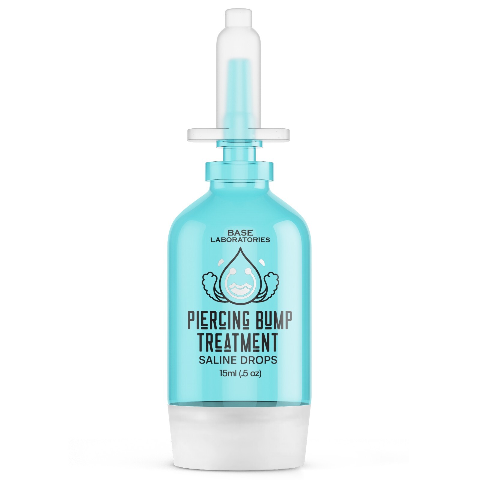 Base Labs Piercing Bump Treatment Saline Drops | Keloid Removal Drops | 15ml