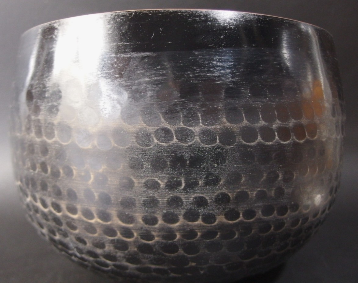 or2606 JAPANESE BUDDHIST SINGING BOWL ORIN 22.9cm / 9inch Width HANDMADE VINTAGE