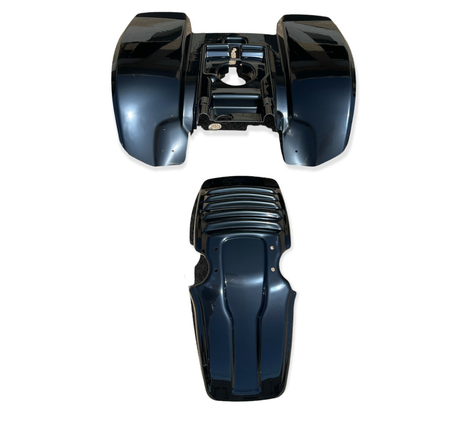 KTX Pro YAMAHA TRI-Z TRI Z YTZ 250 BLACK PLASTIC FRONT AND REAR FENDER SET