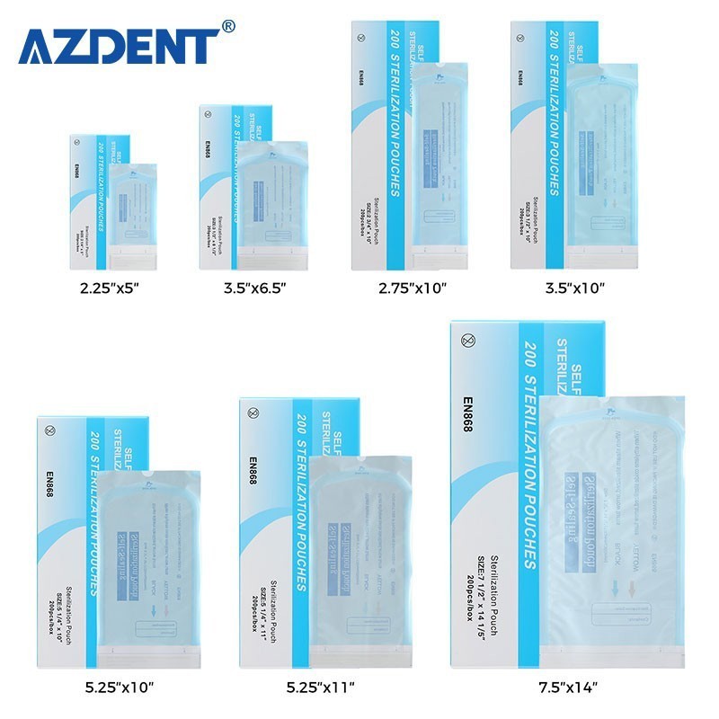200pcs/Box Medical Self Sterilization Pouches Pouch Autoclave Sterilizer Bags