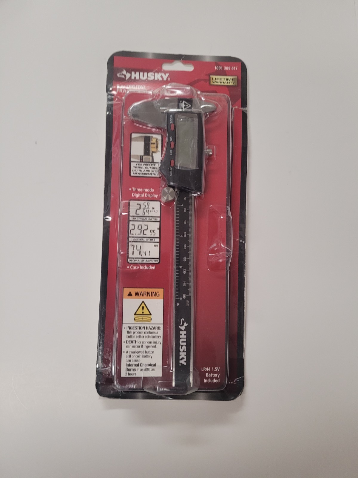 Husky Fractional Caliper 6 In 3 Mode Inch Millimeter Fraction Digital Display