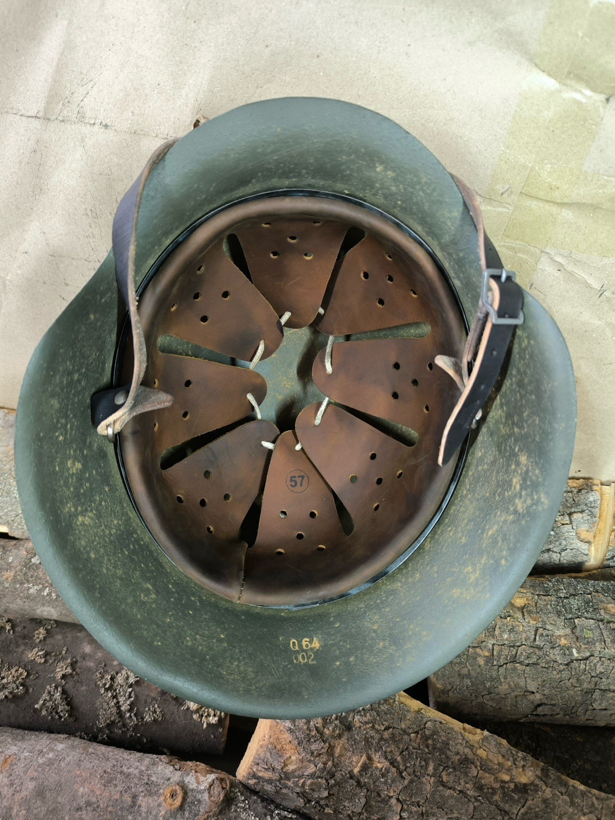 WW2 M42 German Helmet WWII M 42. Combat helmet size 64