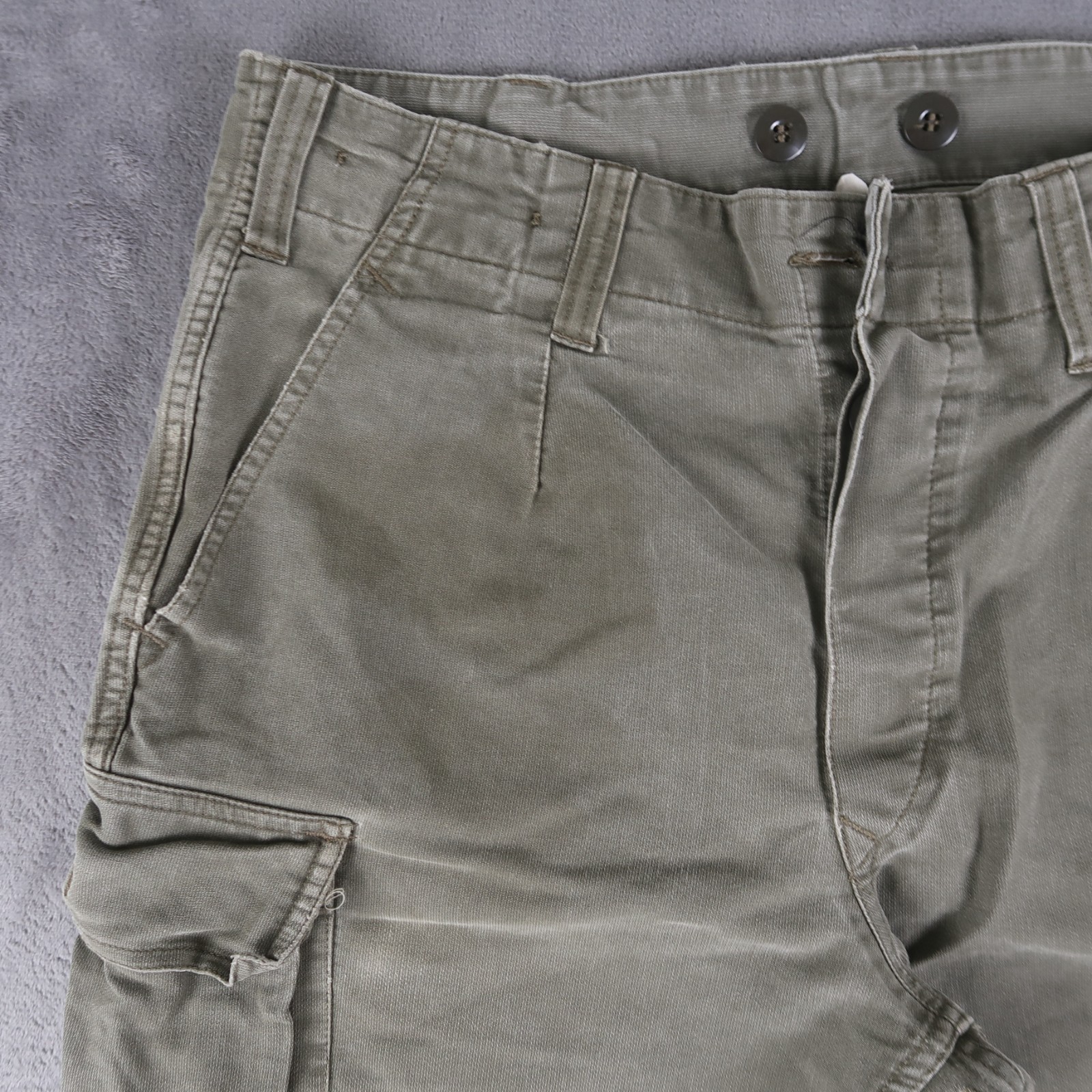 Vtg 90s Marquardt & Schulz German Military Green Combat Cargo Pants 32.5x27.5