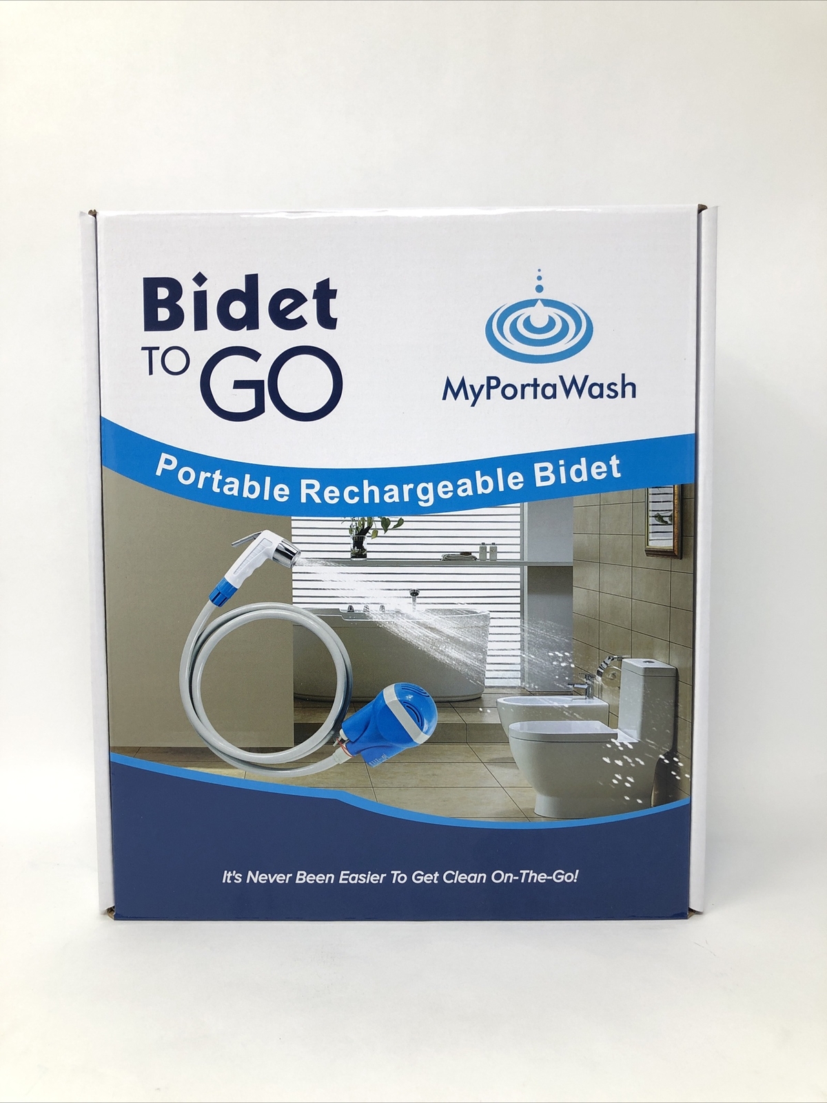 NEW! MyPorta Wash Bidet To Go Portable Recharging Bidet