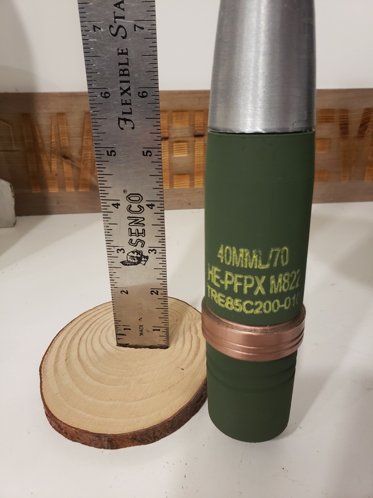 3D Printed 40mm BOFORs L70 Replica - Lifesize! FAKE - Hand Stamped Stencil