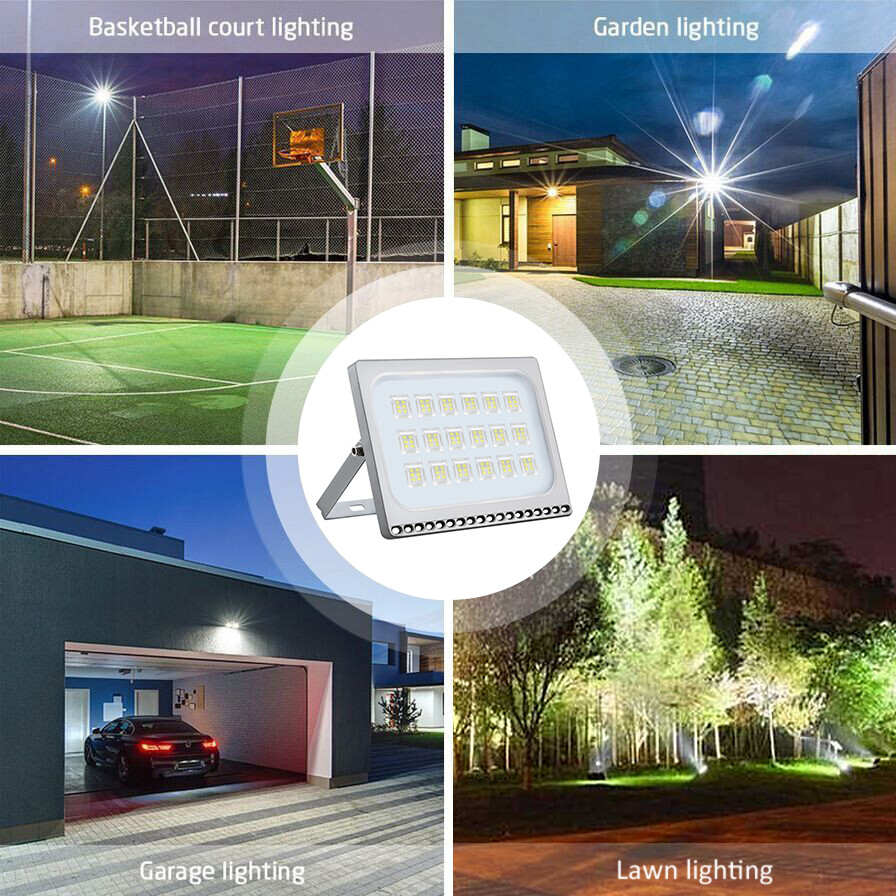 LED Flood Light 500W 300W 200W 150W 100W 50W 30W 20W 10W Outdoor Lamp Spotlight