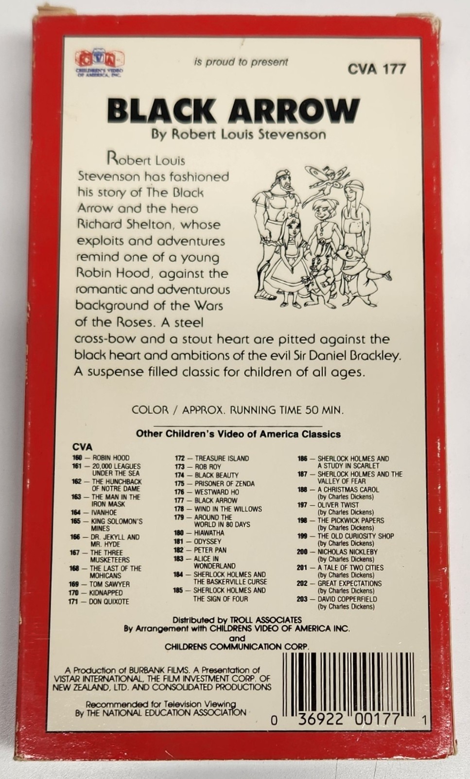 Rare Vintage 80’s Animated "BLACK ARROW" VHS Australian Release Free Shipping