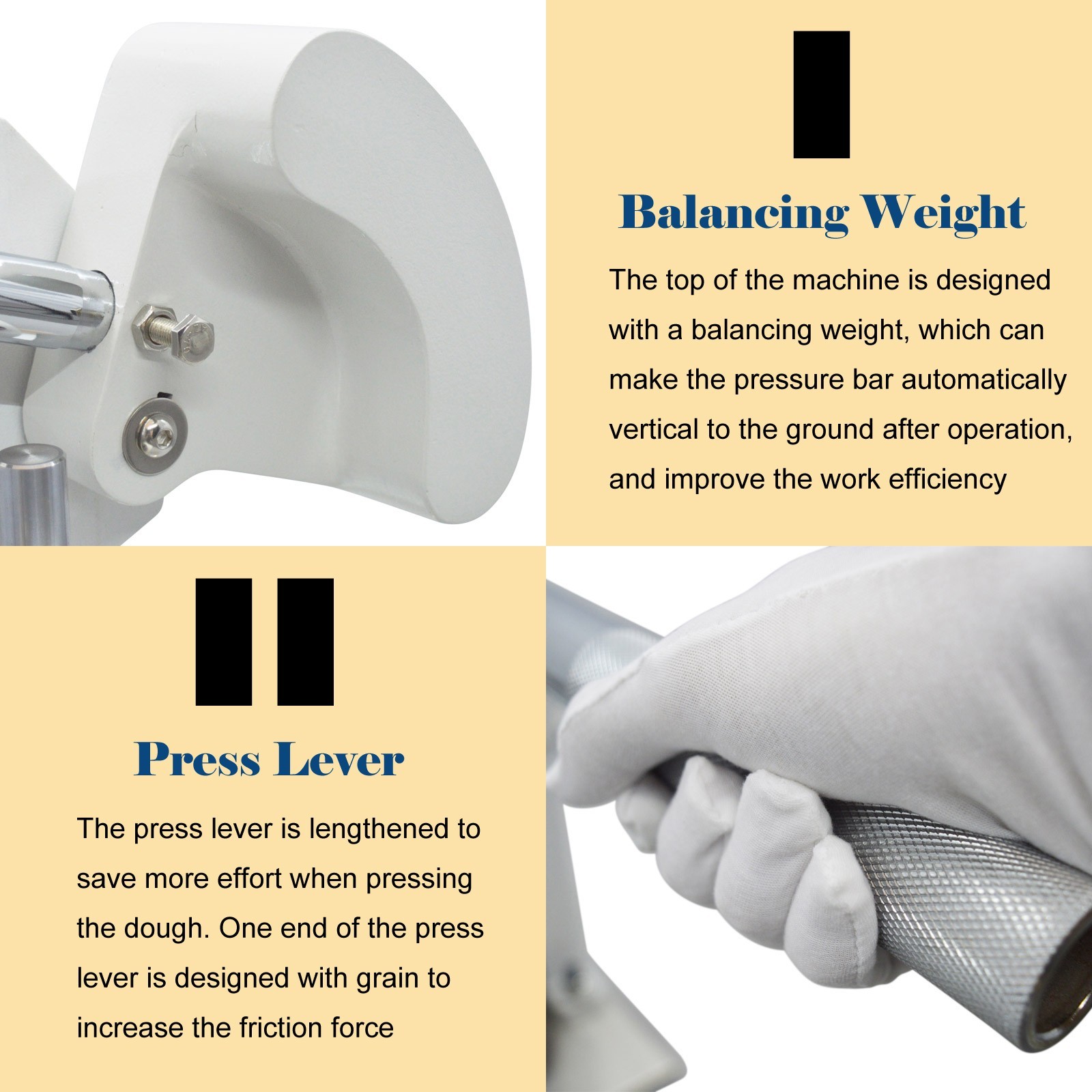 Commercial Dough Divider Cutter 40PCS Manual Dough Dividing Machine 27g-144g