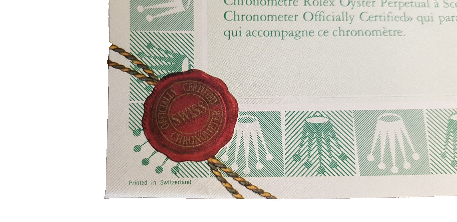 Rolex Oyster Perpetual Chronometre-Certific 1988 french blanc 564.00.200.3.88