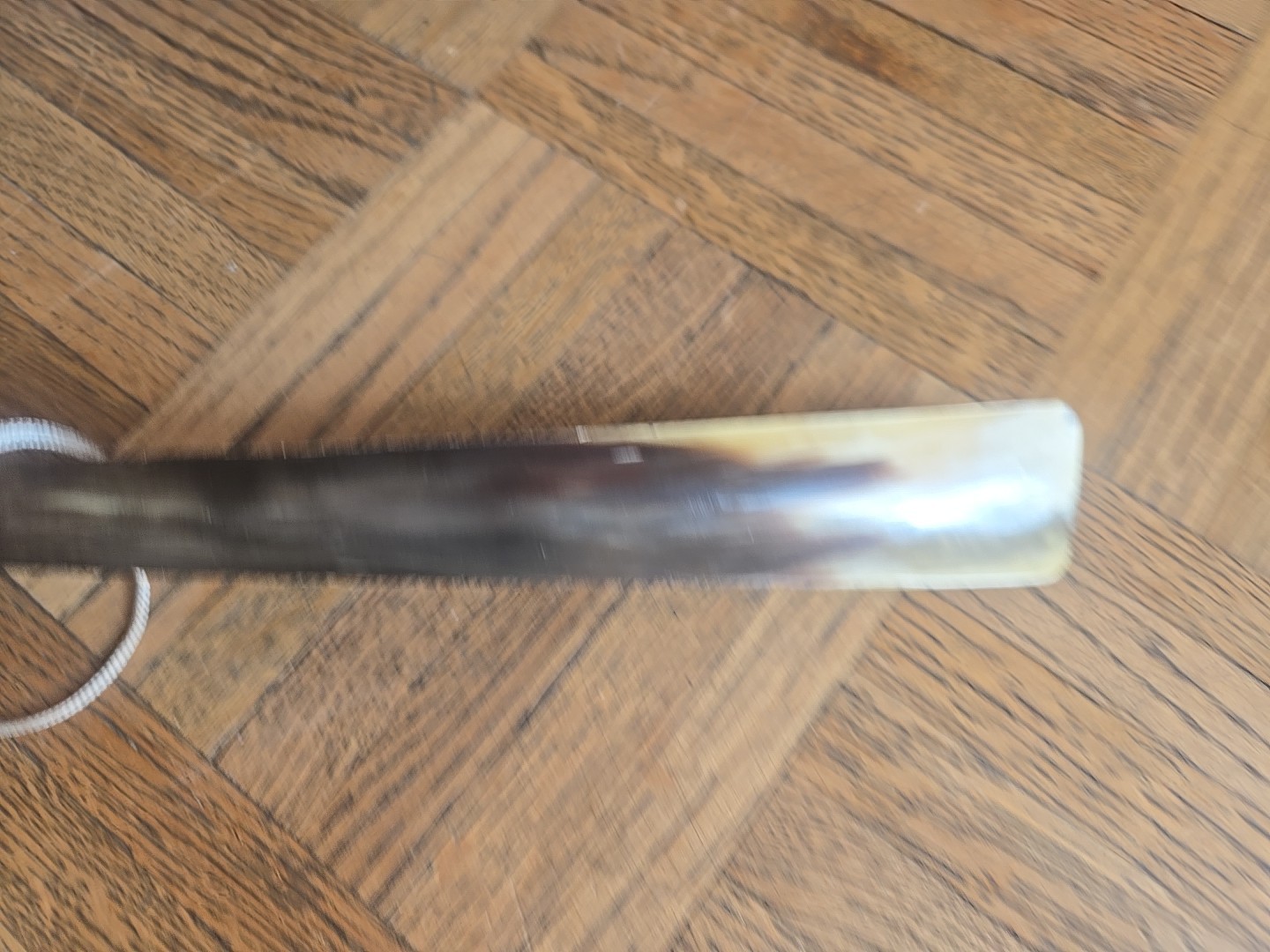 Vintage Saks Fifth Avenue Shoe Horn Handmade In Scotland Genuine 12"Horn *read*