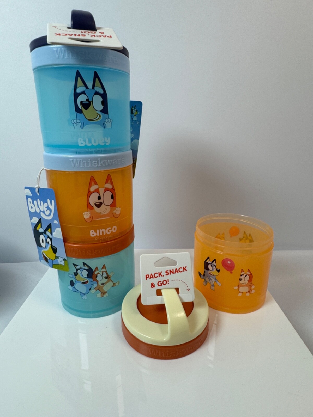 DISNEY-Whiskware by Blender Bottle -Kids Locking Snack Cups -Stocking Stuffers!!
