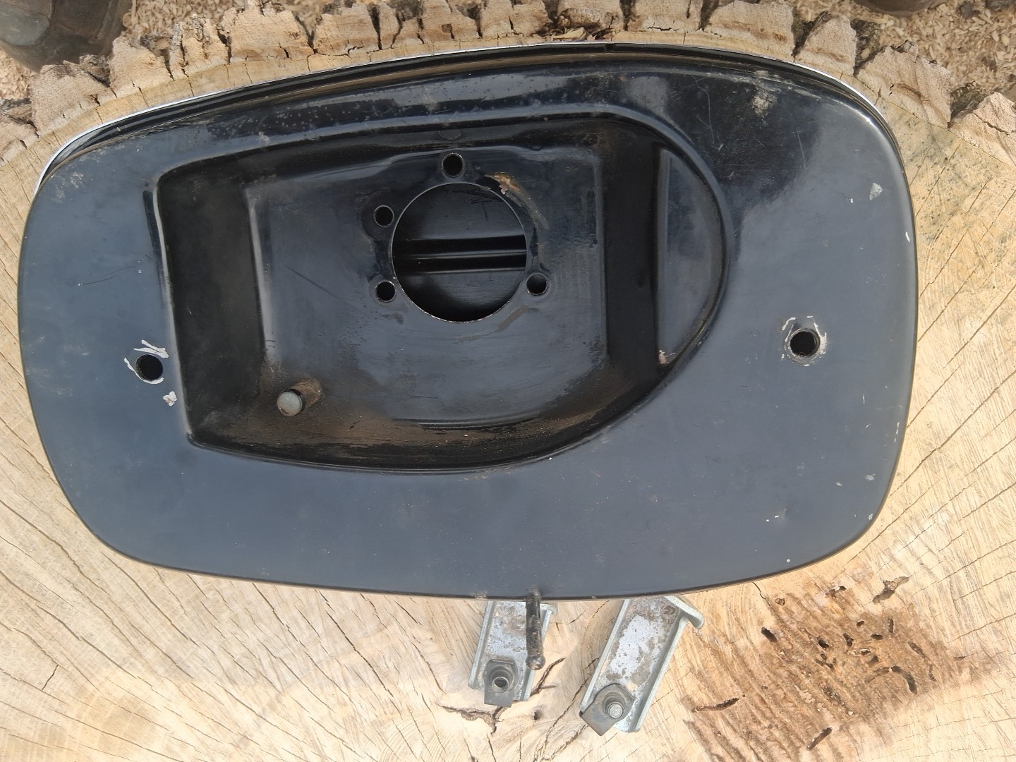 Harley Davidson Shovelhead 80 Cubic Inch Can Ham Air Cleaner With Brackets OEM