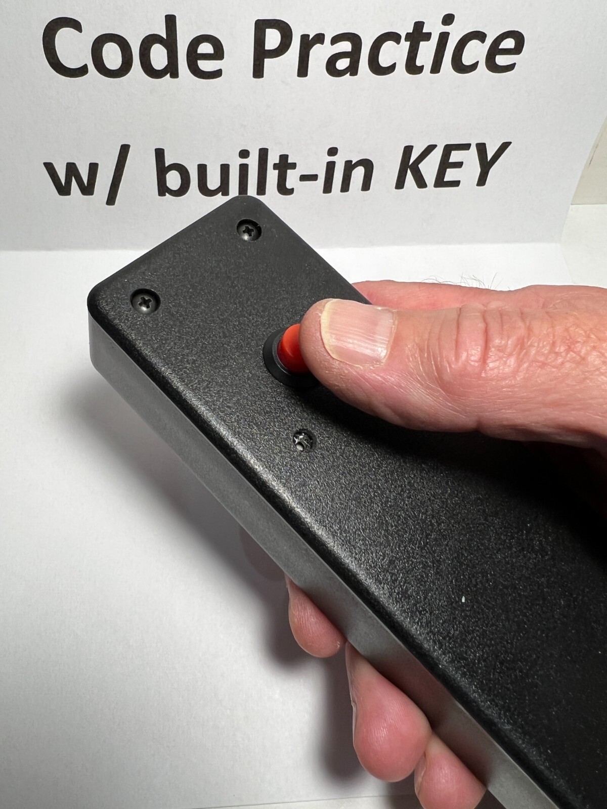 Code Practice Oscillator with BUILT IN KEY only, CW Morse, Must read ad!