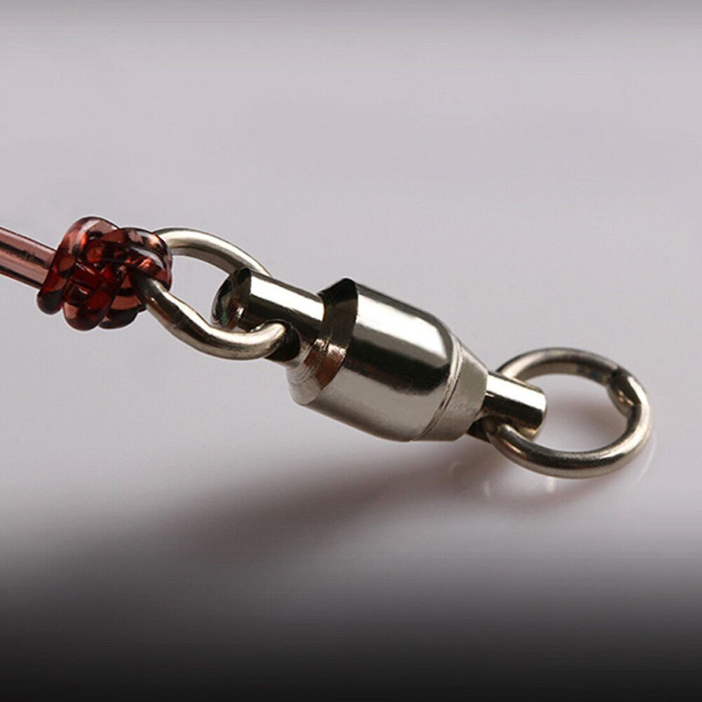 Heavy Duty Ball Bearing Rolling Barrel Swivel 31-480lb Sea Fishing Solid Ring