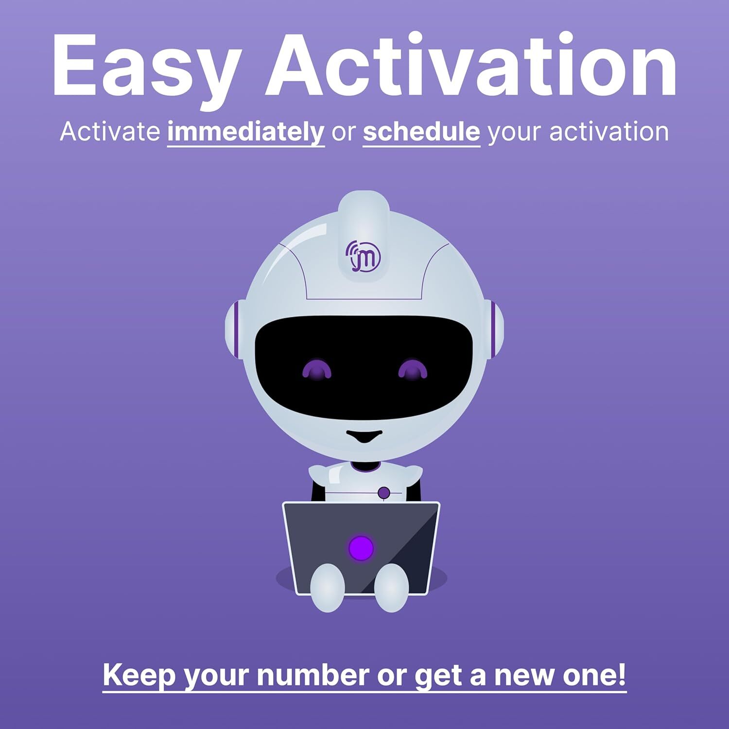 Jethro Mobile - $10/month eSIM Card Phone Plan Unlimited Talk & Text (1 Month)