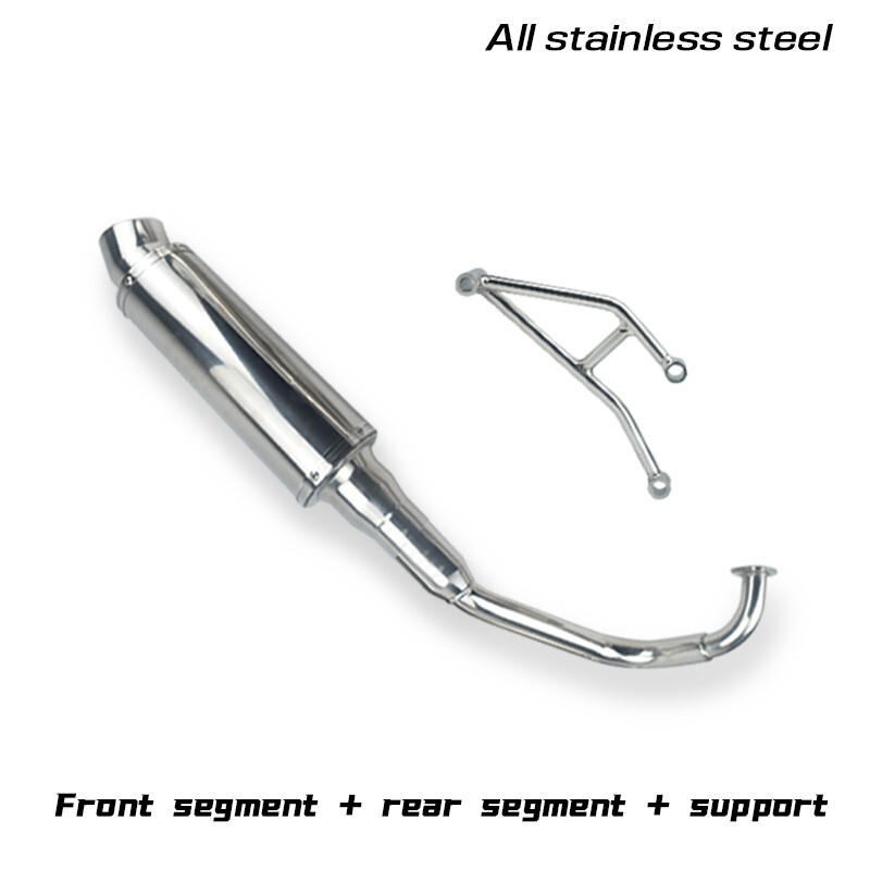 RUCKUS Exhaust Pipe Muffler Stainless Steel Motorcycle Scooter Honda AF58 ZOOMER