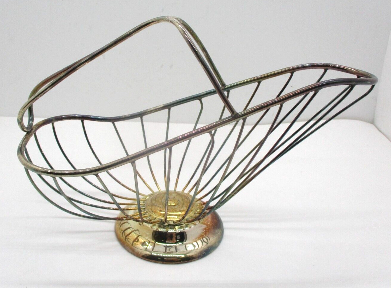 Vintage Silverplate Leonard Wire Wine Bottle Holder