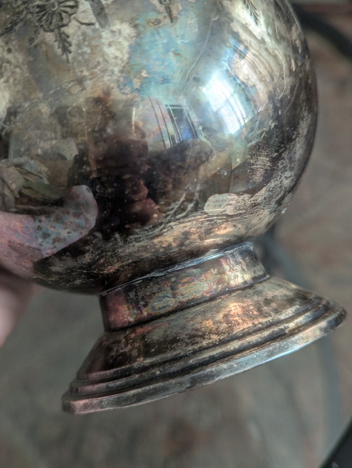 Antique Meriden Britannia Silverplate Buscuit Bucket India Pattern Victorian EPN