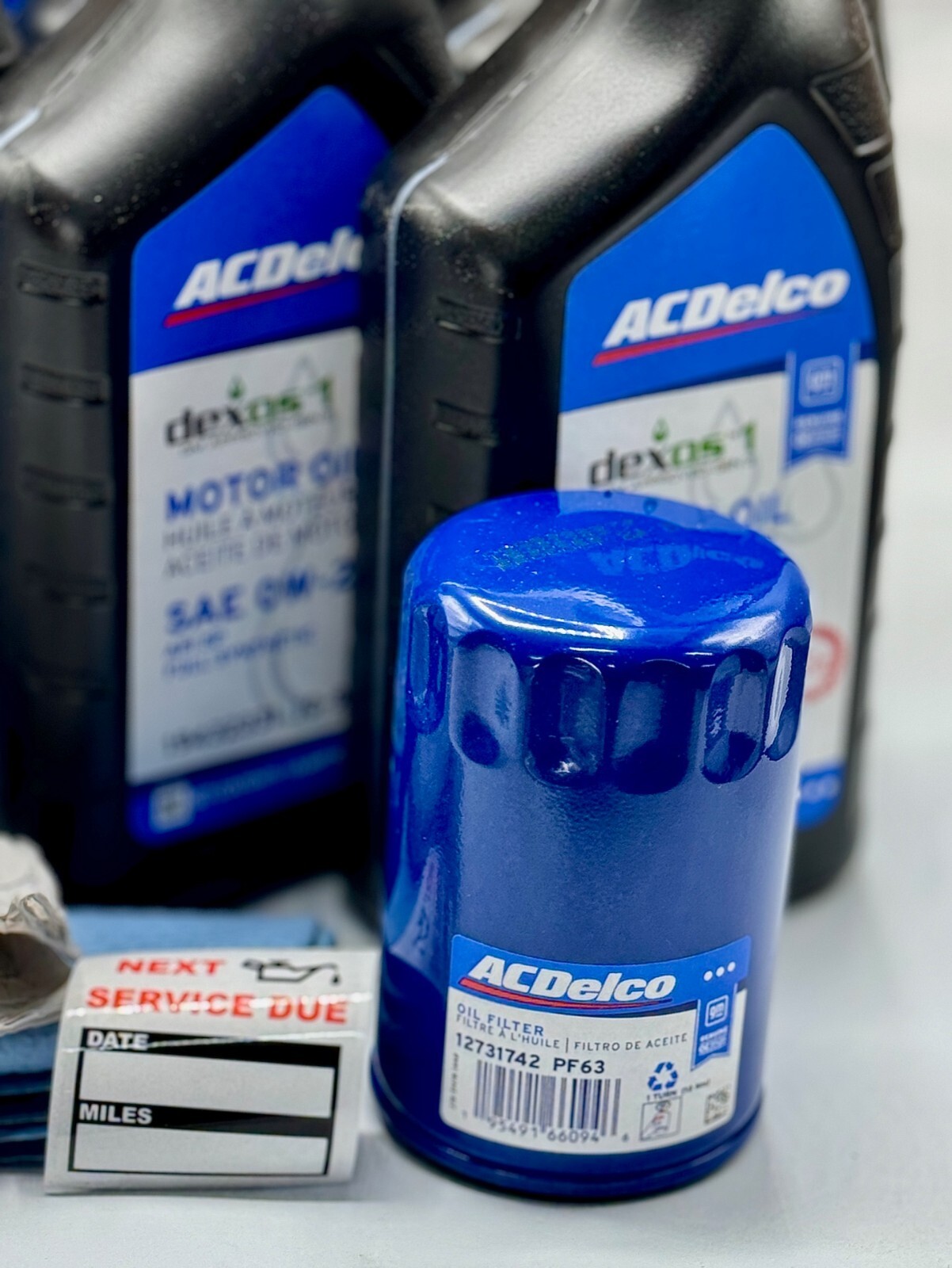 Oil Change Kit 14-25 Silverado 1500 5.3L V8 Acdelco Dexos1 0W-20 8qt / PF63