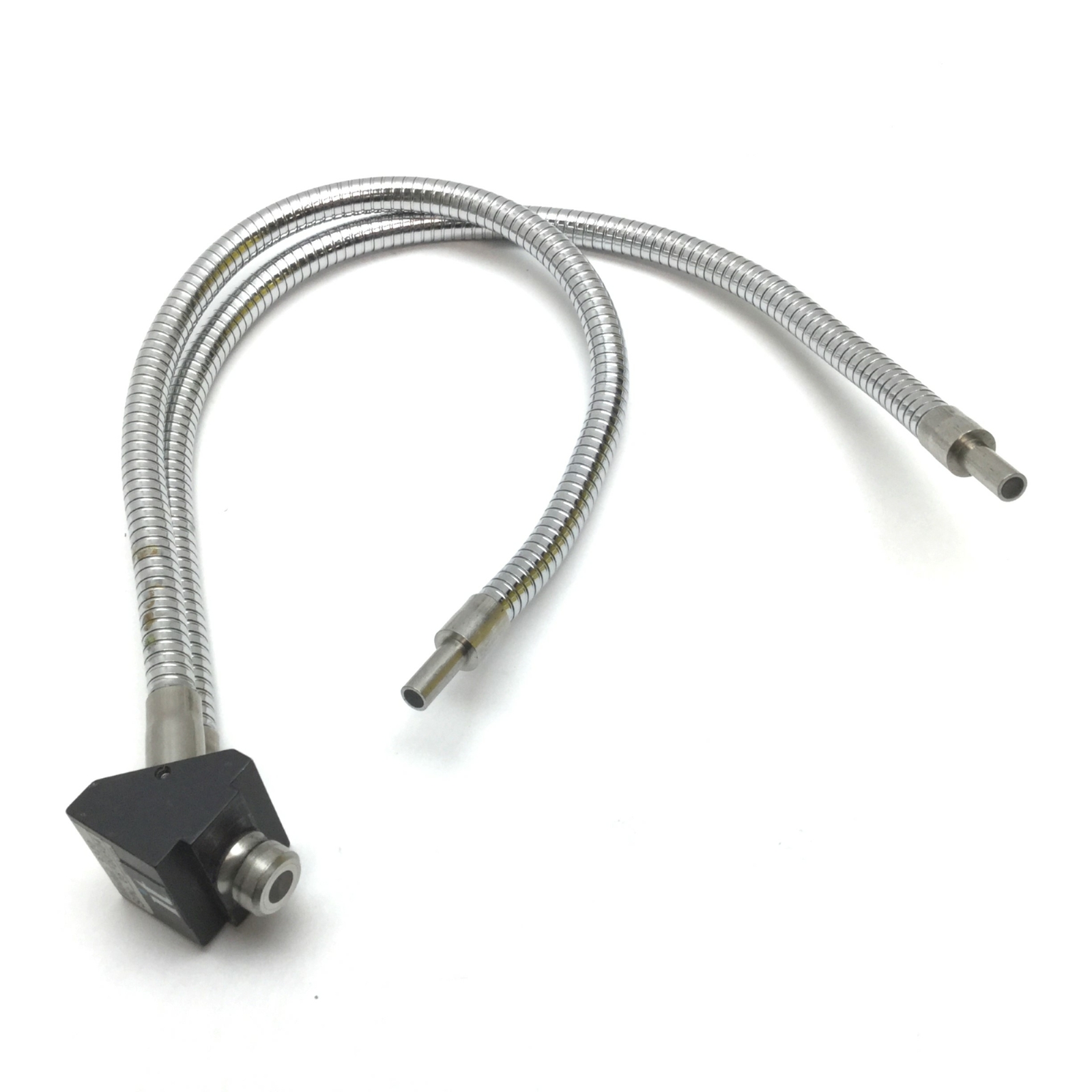 Dual Fiber Optic Microscope Light Guide, Gooseneck 5/8" In, 18" L *Bad Fibers*