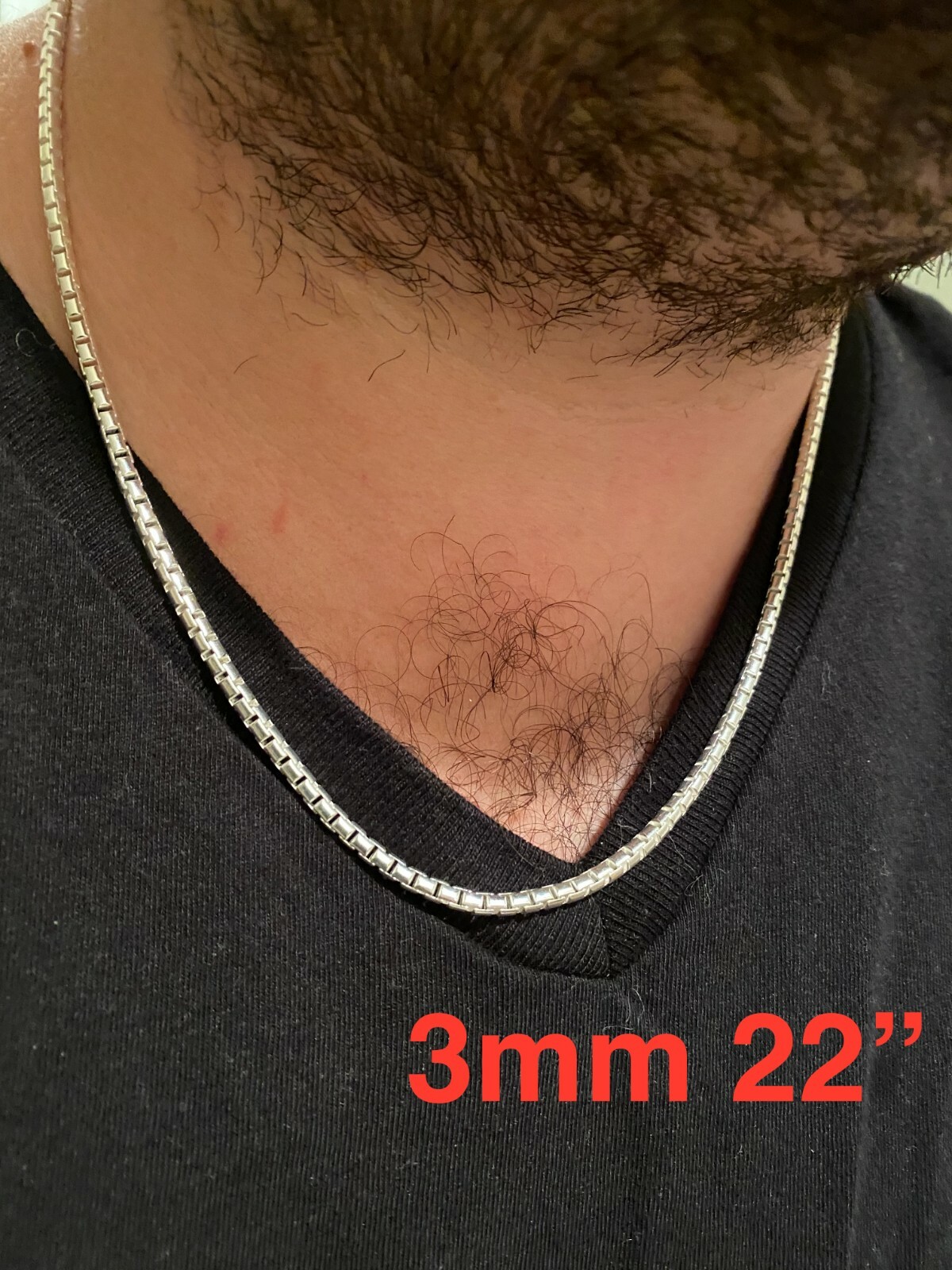 Real Solid 925 Sterling Silver Rounded Box Chain 1-3mm Necklace Men Ladies Snake