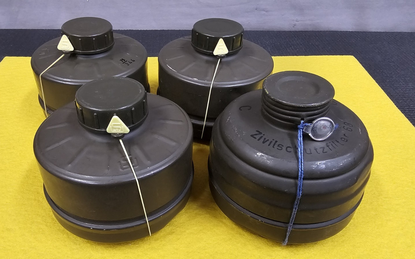 M40 Nato Israeli US Gas Mask Filter 40mm Threads Sealed Package Lot of 4