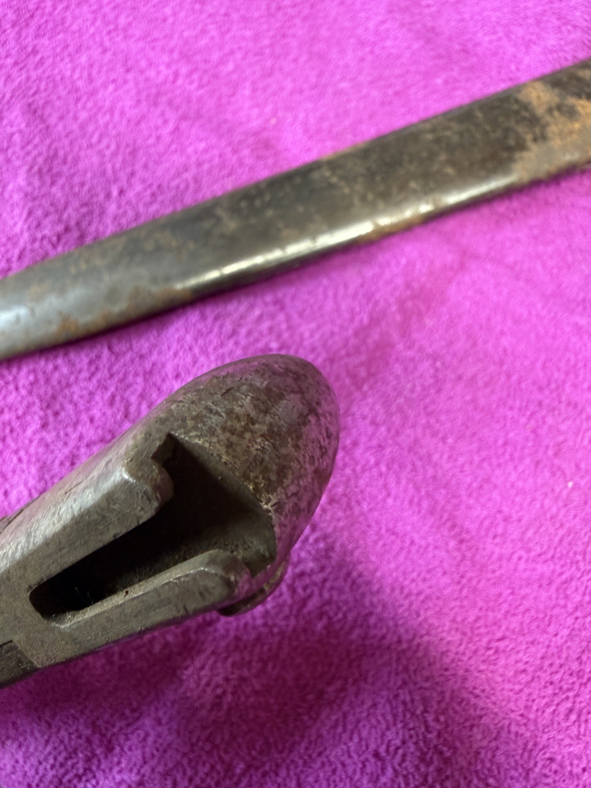 US ARMY PRE WWI US KRAG JORGENSEN BAYONET-DATED 1902-WITH SCABBARD