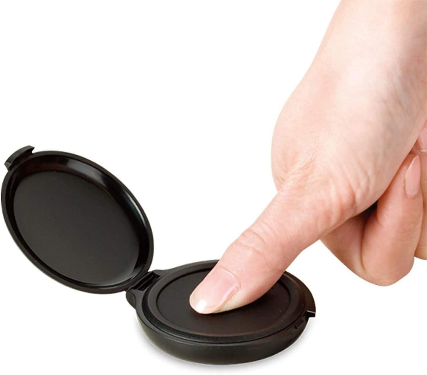 Fingerprint Ink Pad - Thumbprint Ink Pad for Notary Supplies & ID (Pack of 12)