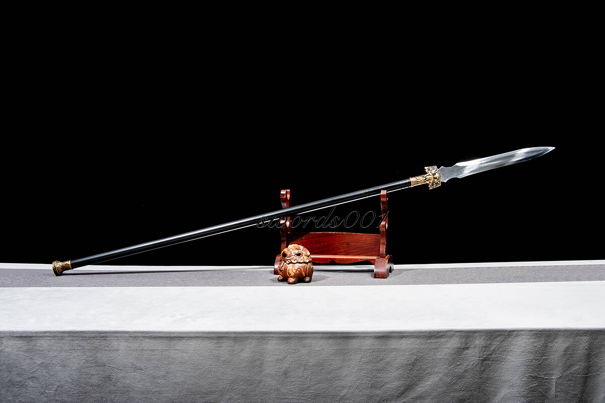 67'' Hunting Sharp High Manganese Steel Spear Head Blade Sword Long Steel Handle