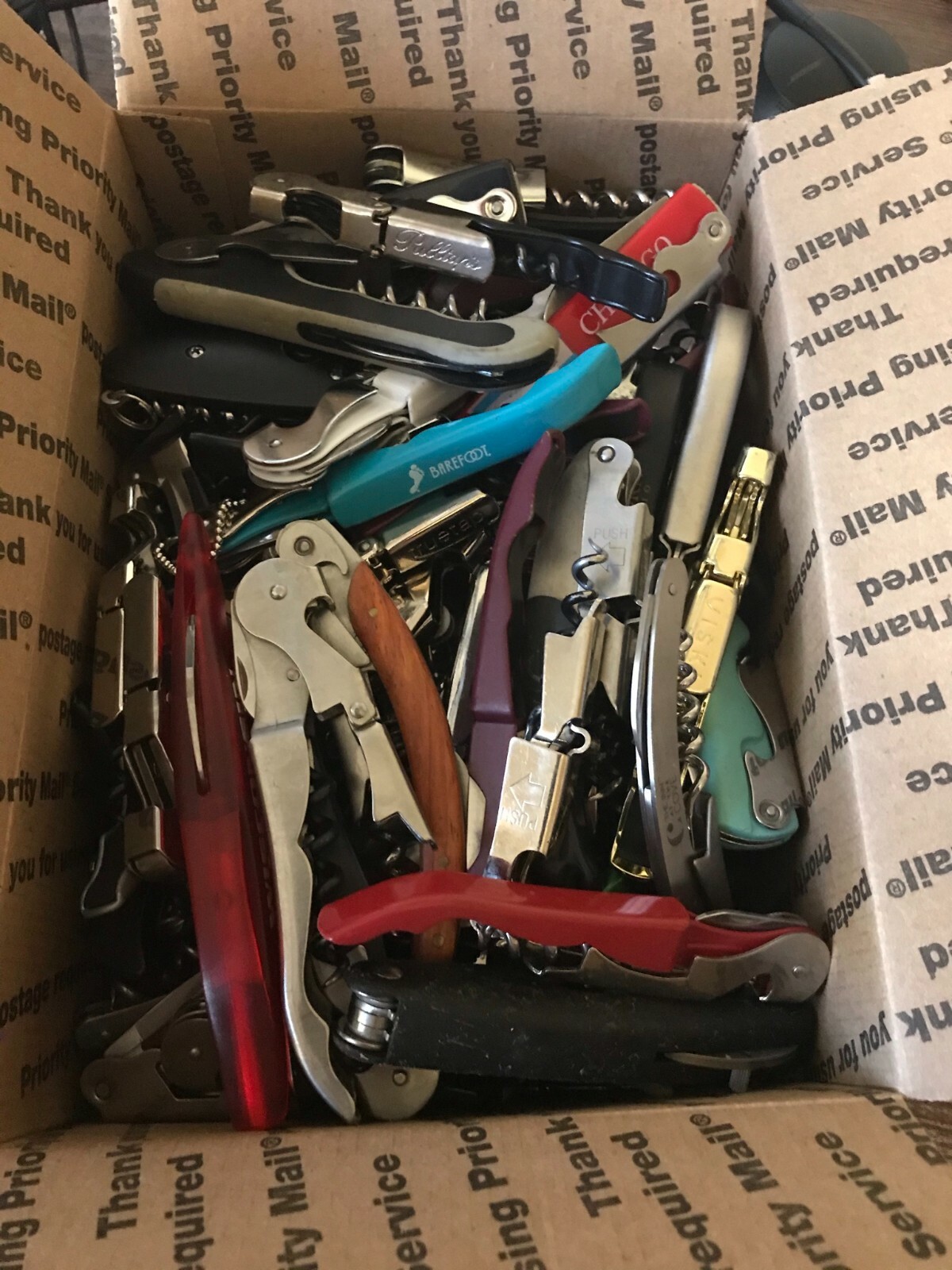 Lot of 120+ Mixed Corkscrews Wine Openers TSA Confiscated