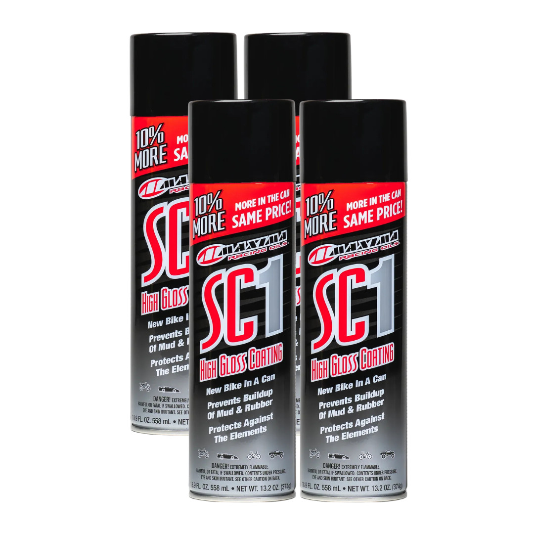 Maxima Racing Oils SC1 High Gloss Clear Coat LARGE 17.2 fl oz. Cans SC1 - 4 PACK