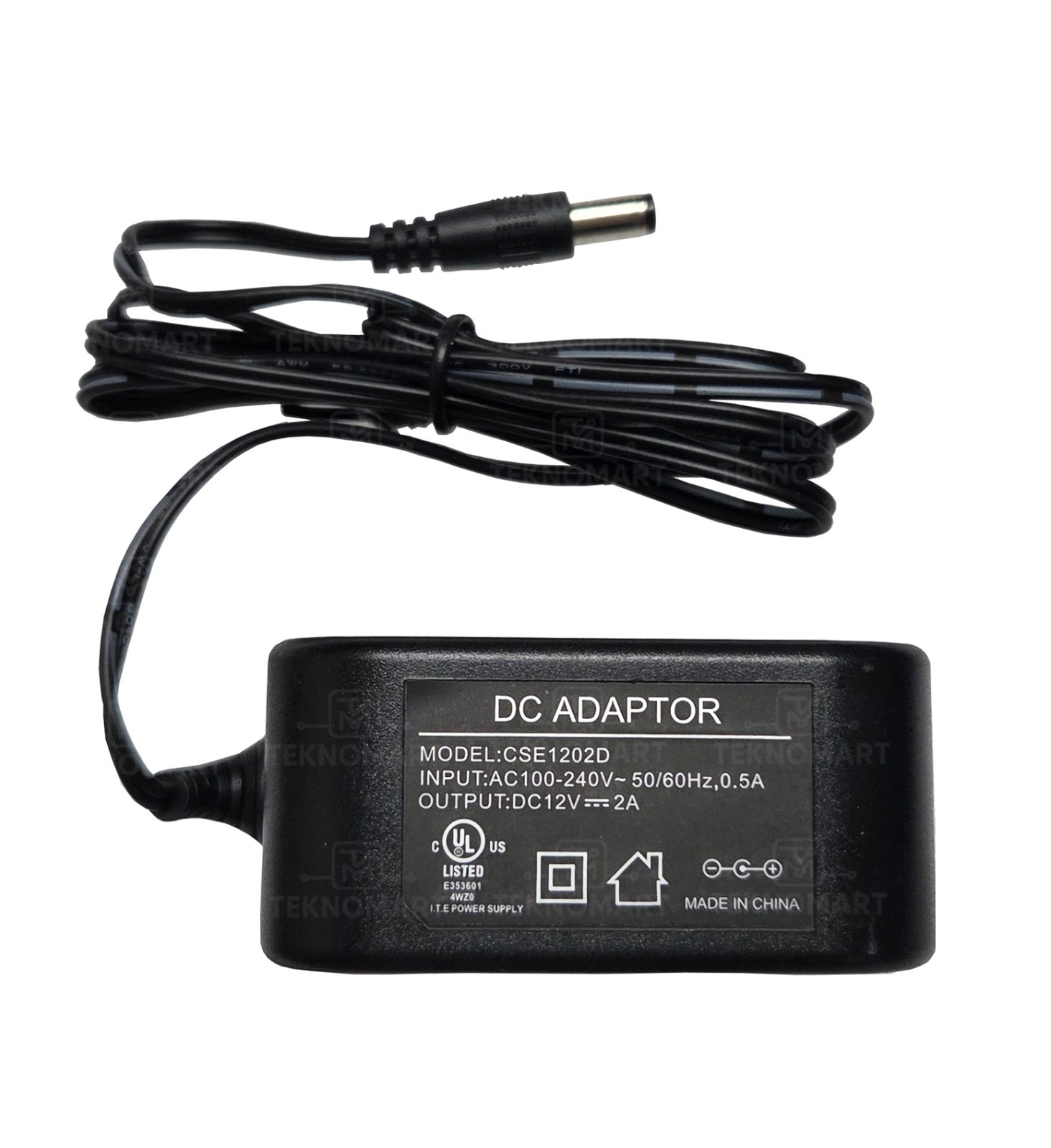 AC100-240V to DC 12V 2A Power Supply Adapter UL listed 2.1mm Plug