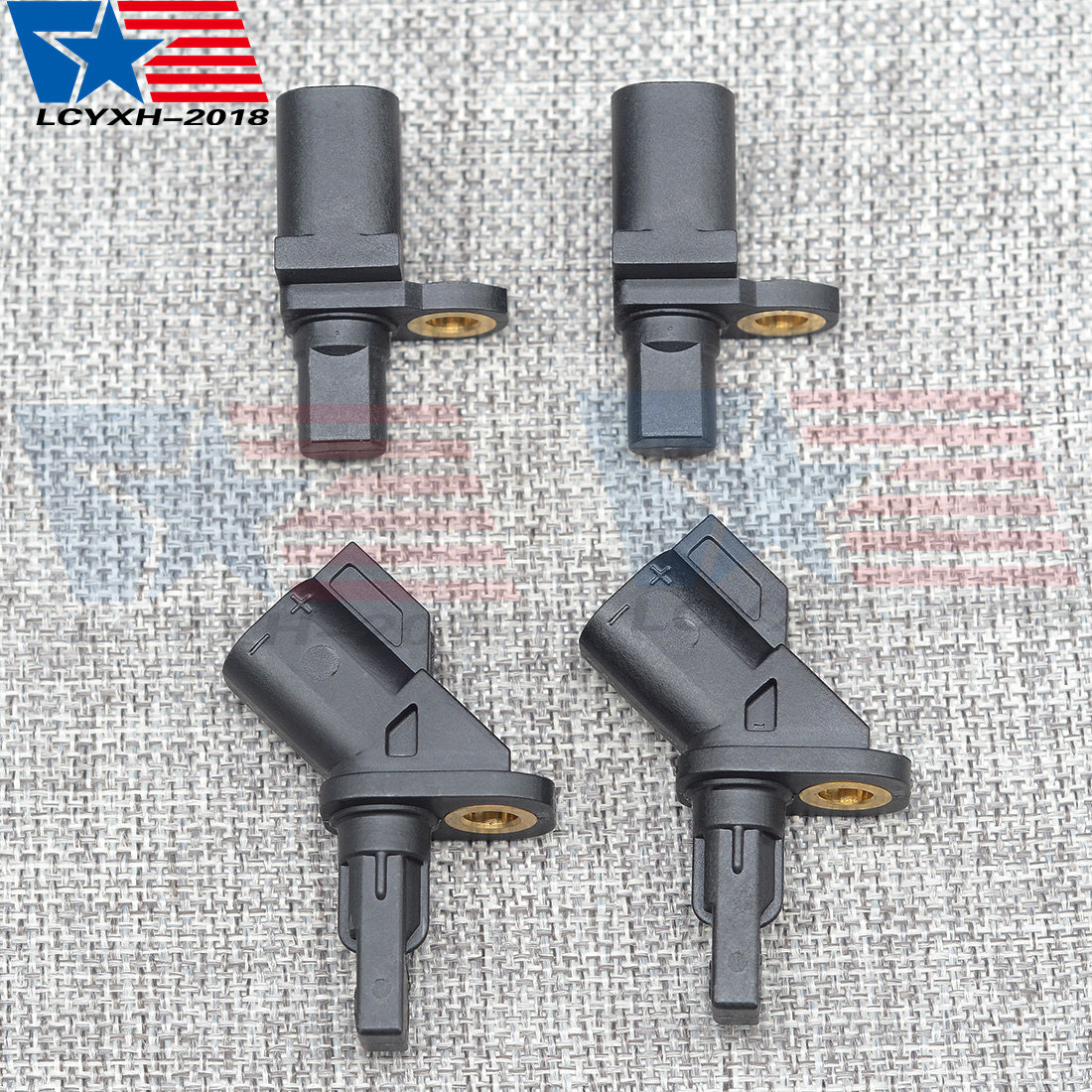 4 ABS Wheel Speed Sensor Front Rear Left & Right Fit For Lincoln Jaguar Volvo US